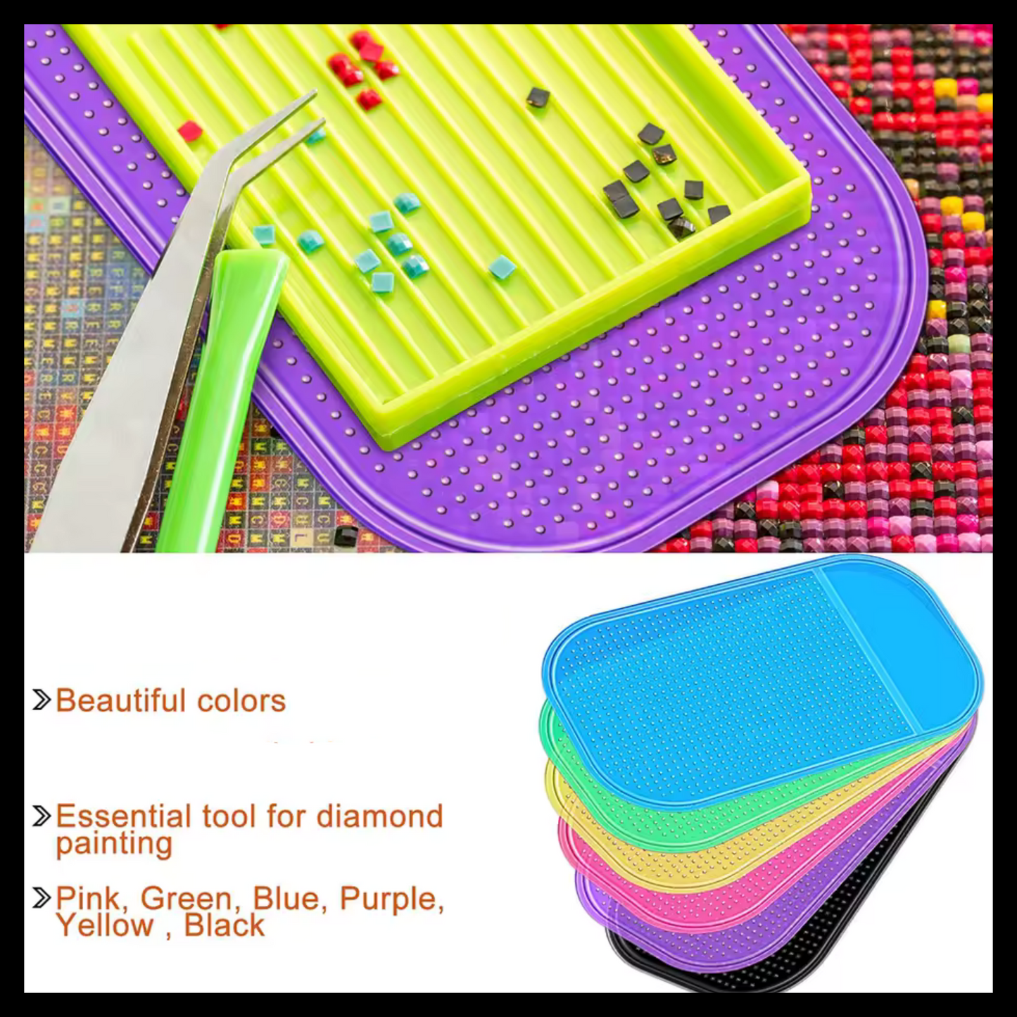 ANTI SLIP STICKY MAT FOR DIAMOND PAINTING DRILL TRAY