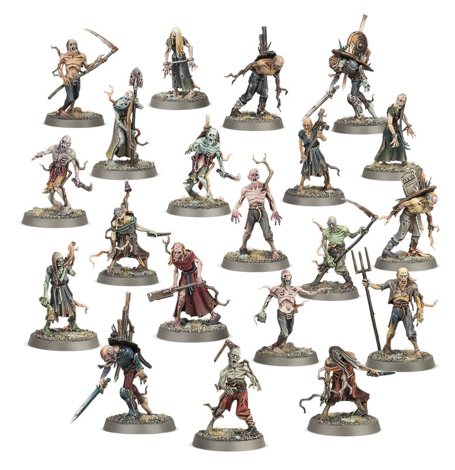 WARHAMMER AGE OF SIGMAR: SOULBLIGHT GRAVELORDS DEADWALKER ZOMBIES 20 MINIATURES/FIGURINES