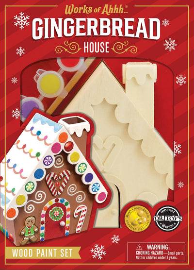 Gingerbread House Wood Paint Set