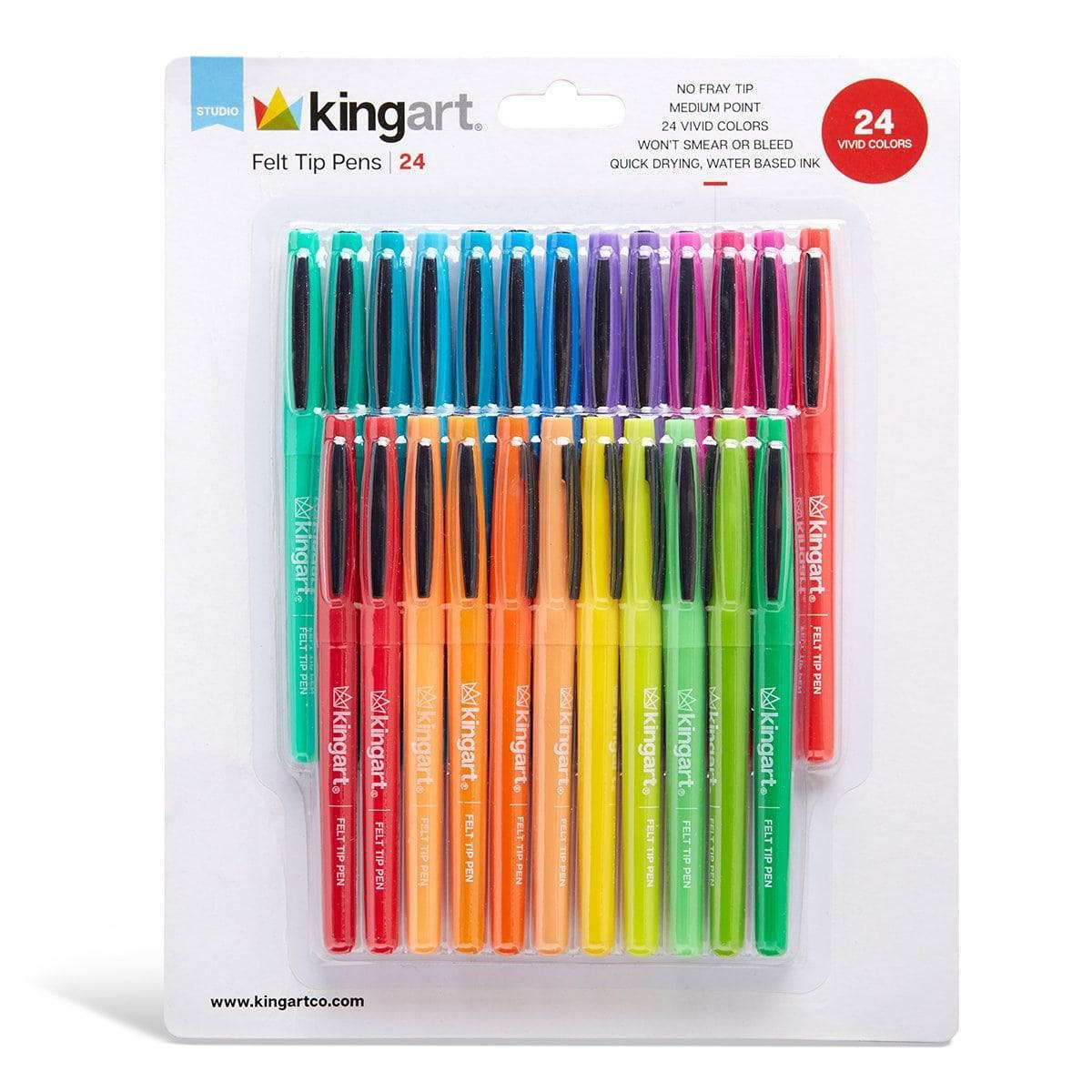 Felt Tip Pens 24 Colors
