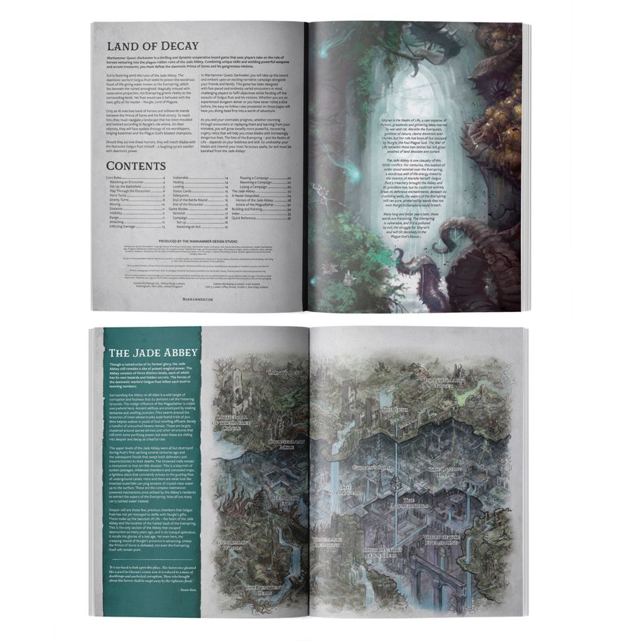 WARHAMMER QUEST DARKWATER BOARD GAME