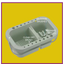 PORTABLE PAINT BRUSH WASHER WITH LID PALETTE HANDLE