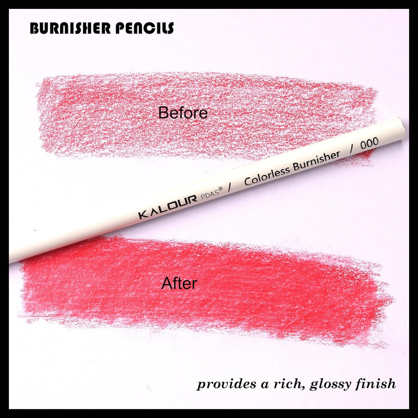 KALOUR COLORLESS BLENDER AND BURNISHER PENCILS