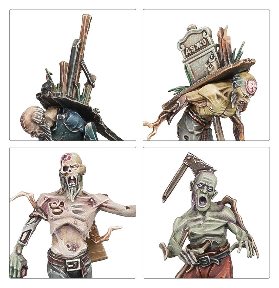 WARHAMMER AGE OF SIGMAR: SOULBLIGHT GRAVELORDS DEADWALKER ZOMBIES 20 MINIATURES/FIGURINES