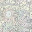 Close up of canvas with numbered and lightly colored areas