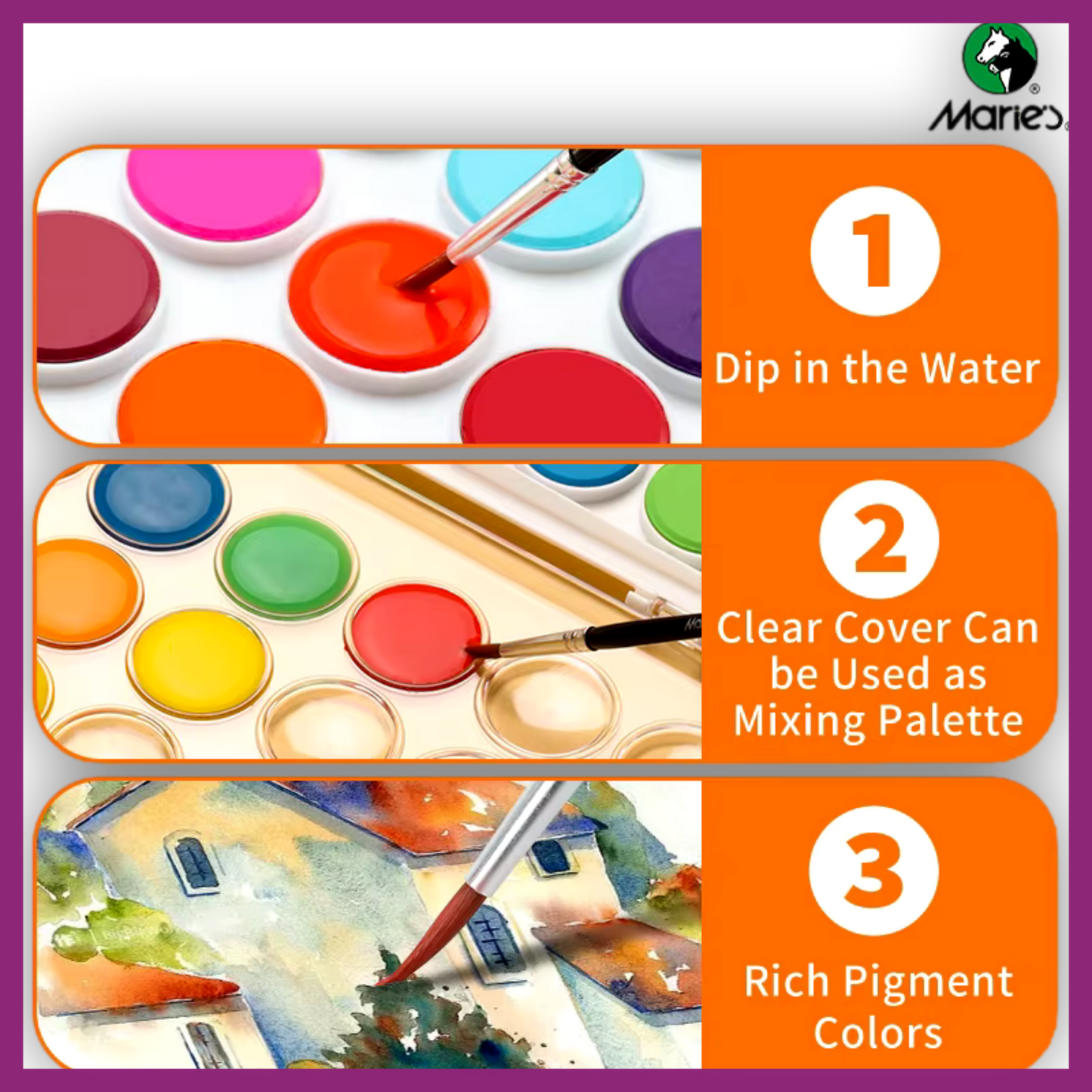 MARIE'S WATERCOLOR PAINT SETS