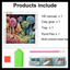MULTI COLOR TREES FOREST DIAMOND PAINTING KIT - PARTIAL/SPECIAL 12x12