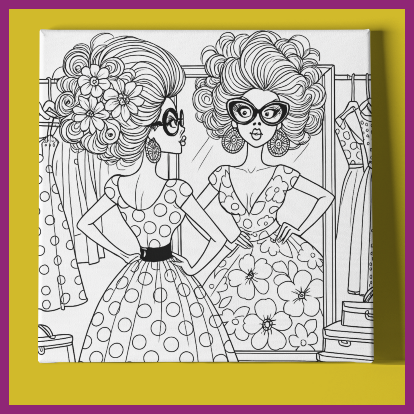 FUNNY WOMAN TRYING ON DRESSES #3