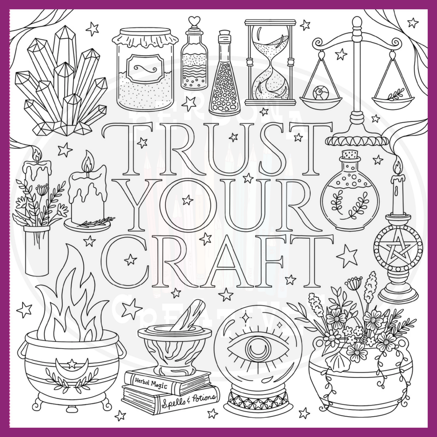 WITCHCRAFT & WONDER COLORING BOOK