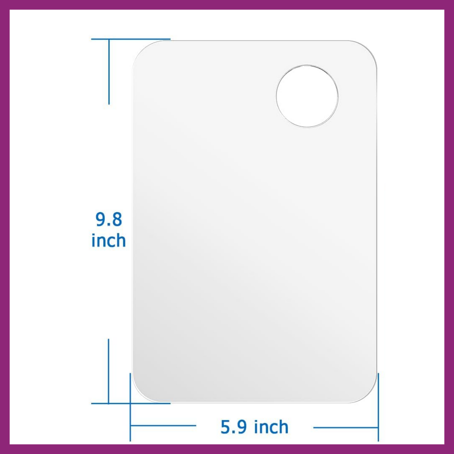 CLEAR EASY-CLEAN PAINTERS PALETTE: RECTANGLE OR CLASSIC SHAPE