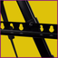 BLACK METAL TRAVEL EASEL - ADJUSTABLE FOR STANDING OR TABLETOP
