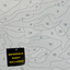 Closeup of paint by number canvas showing canvas texture and numbers with "refererence sheet included" sign.
