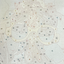 Closeup of paint by number canvas showing canvas texture and numbers