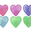 Love Hearts Zipper Pouch
