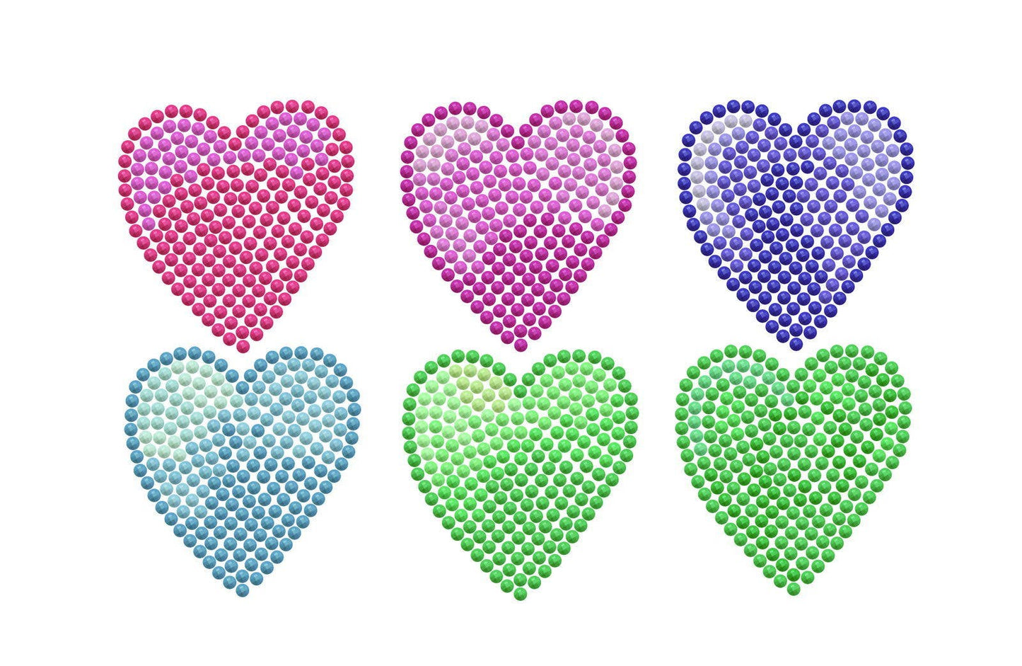 Love Hearts Zipper Pouch