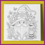 GNOME WITH BABY BEE PREDRAWN CANVAS PANEL