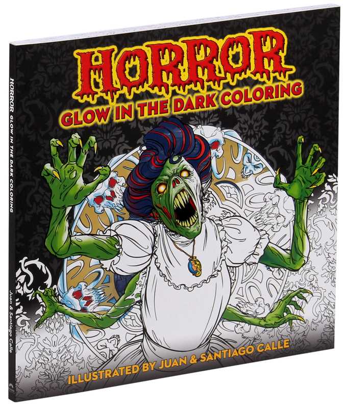 Horror Glow in the Dark Coloring Book