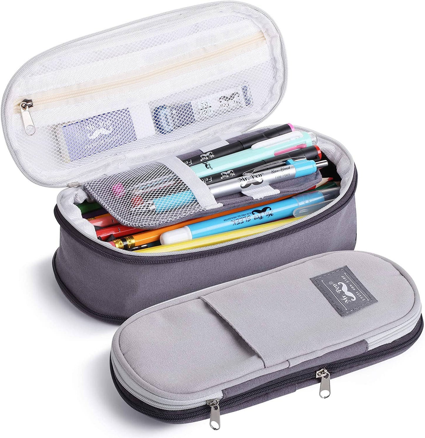 Mr. Pen Grey Pencil Case and Pouch