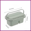 PORTABLE PAINT BRUSH WASHER WITH LID PALETTE HANDLE