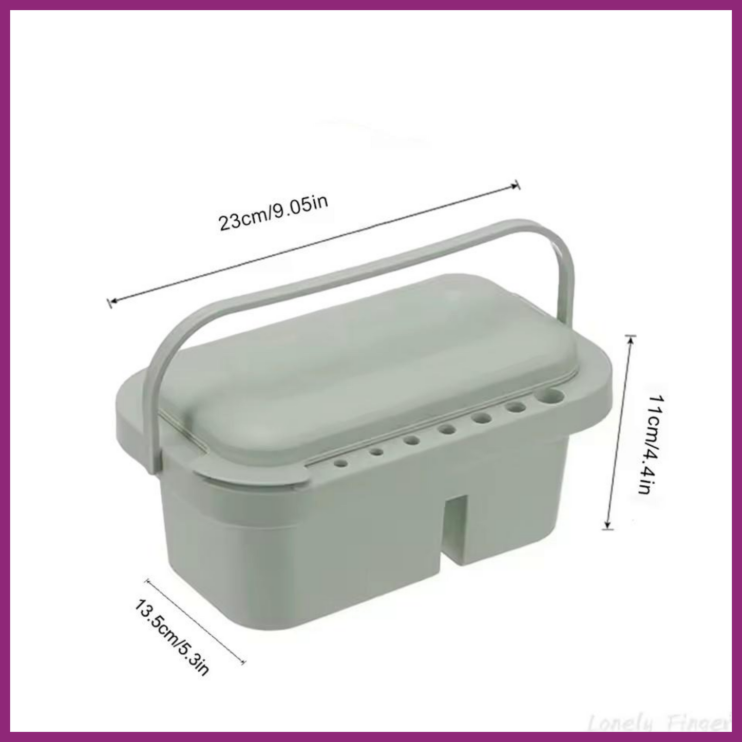 PORTABLE PAINT BRUSH WASHER WITH LID PALETTE HANDLE