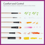 WATERCOLOR PAINTBRUSH SET OF 8 NYLON BRUSHES