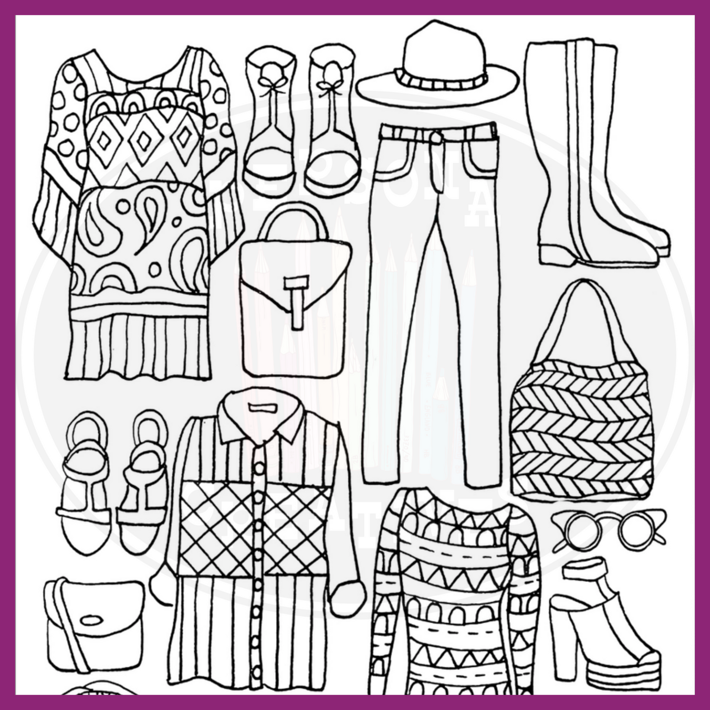 FASHION COLORING BOOK