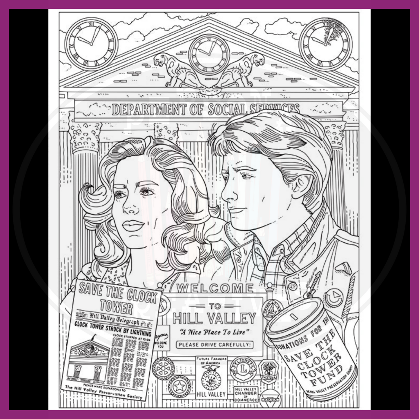 BACK TO THE FUTURE THE OFFICIAL COLORING BOOK