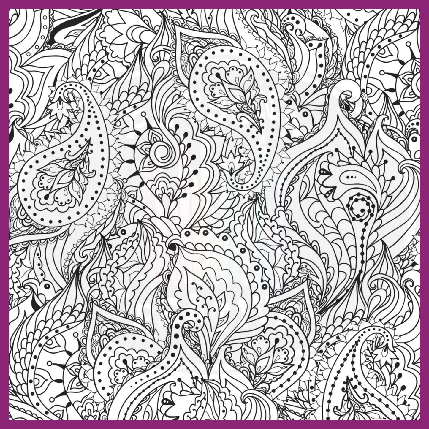 PEACEFUL PAISLEYS COLORING BOOK