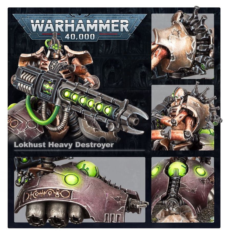 WARHAMMER 40,000: NECRONS LOKHUST HEAVY DESTROYER, 1 MINIATURE/FIGURINE