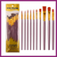 ARTIST'S BRUSHES VALUE PACK OF 10 - NYLON