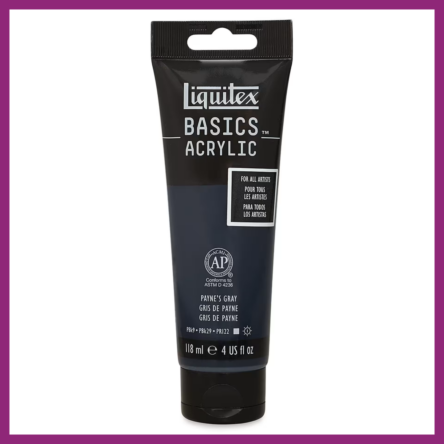 LIQUITEX BASICS ACRYLIC PAINT - 4oz/118ml