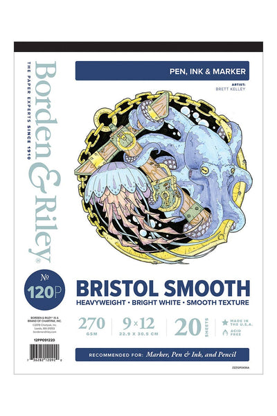 Borden & Riley 120P Bristol Pad