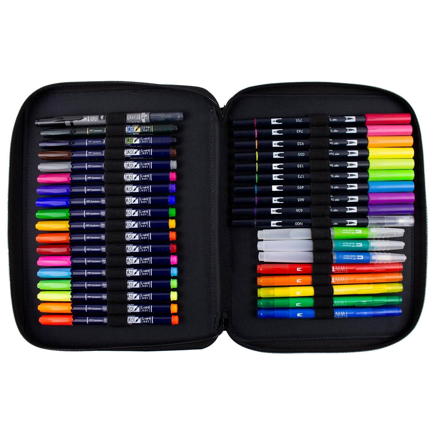 Zippered Marker Storage Case - Black