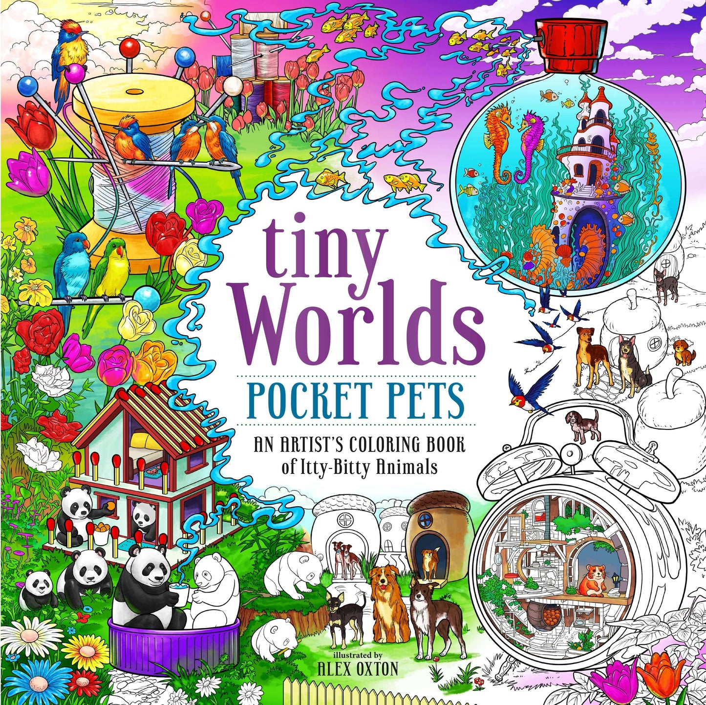Tiny Worlds: Pocket Pets Artist’S Coloring Book