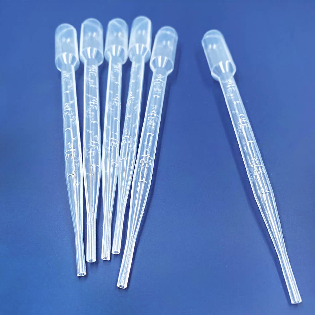Plastic Liquid Pipettes, 3ml/each 6ct