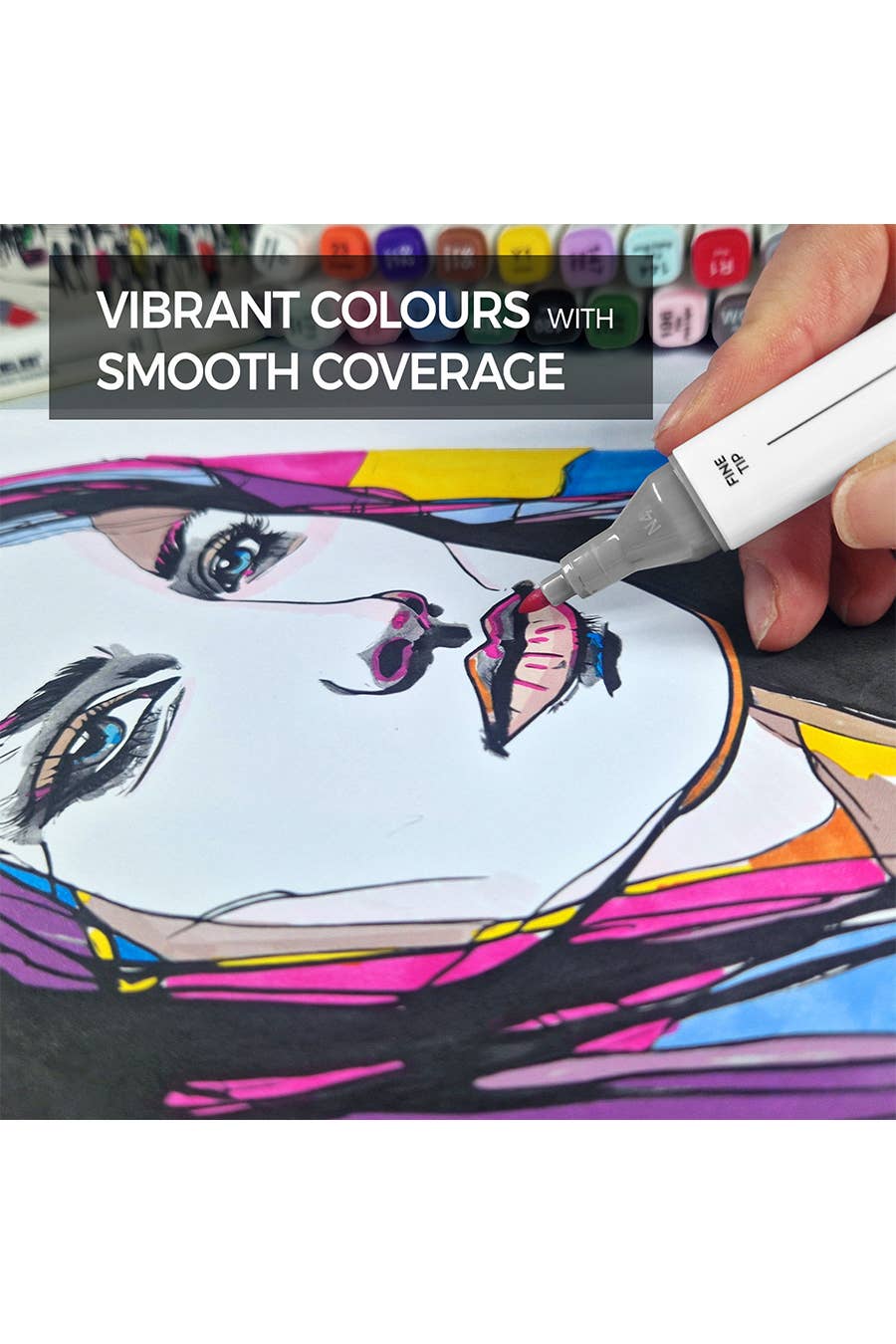 Zieler 25 Dual Tip Artists Graphic Marker Pens