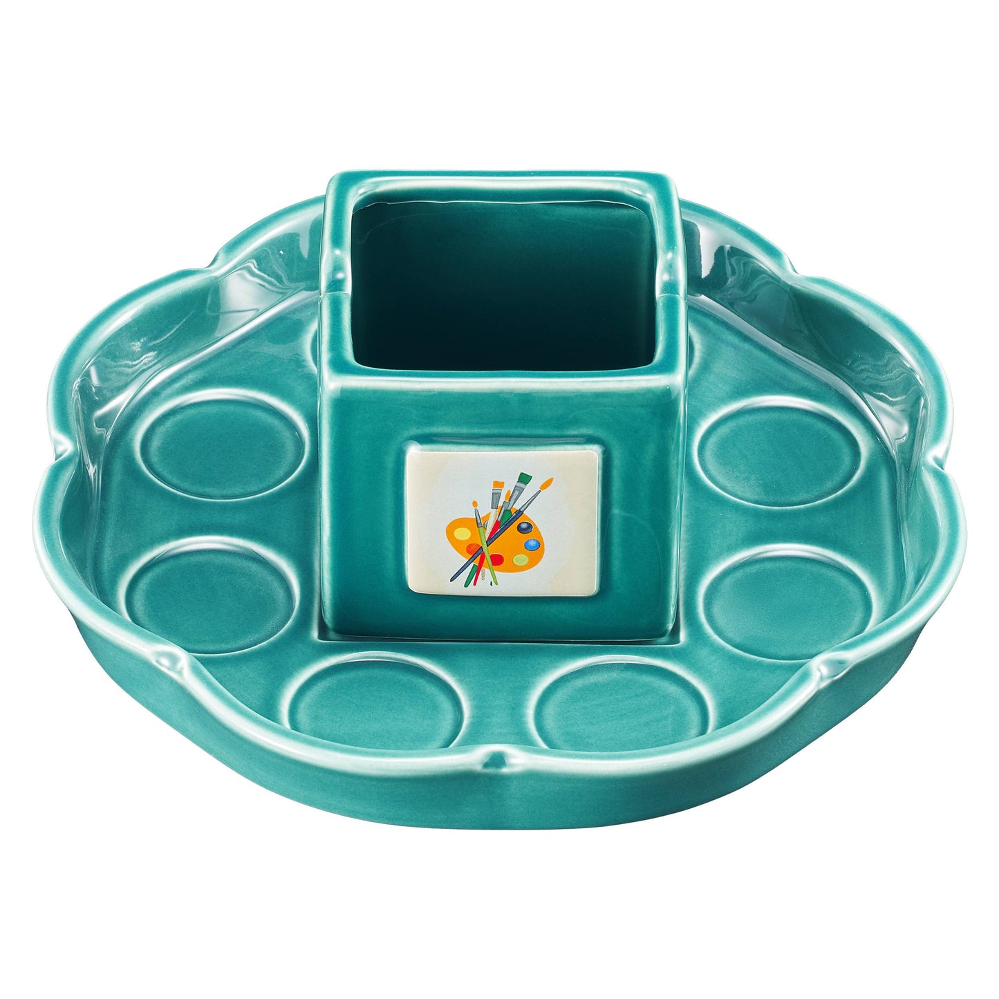 Painters Artist Cup & Plate Set | Paint & Brush Holder Set