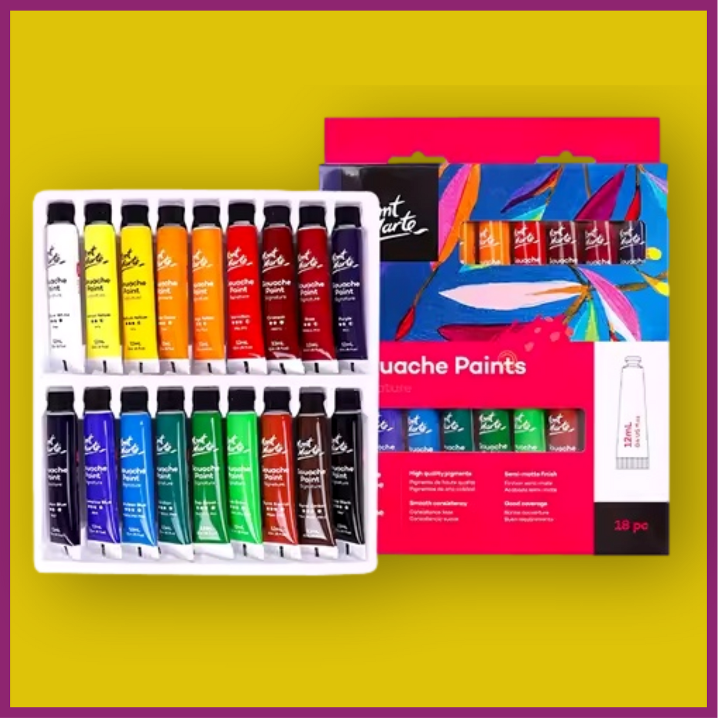 MONT MARTE GOUACHE PAINT SETS
