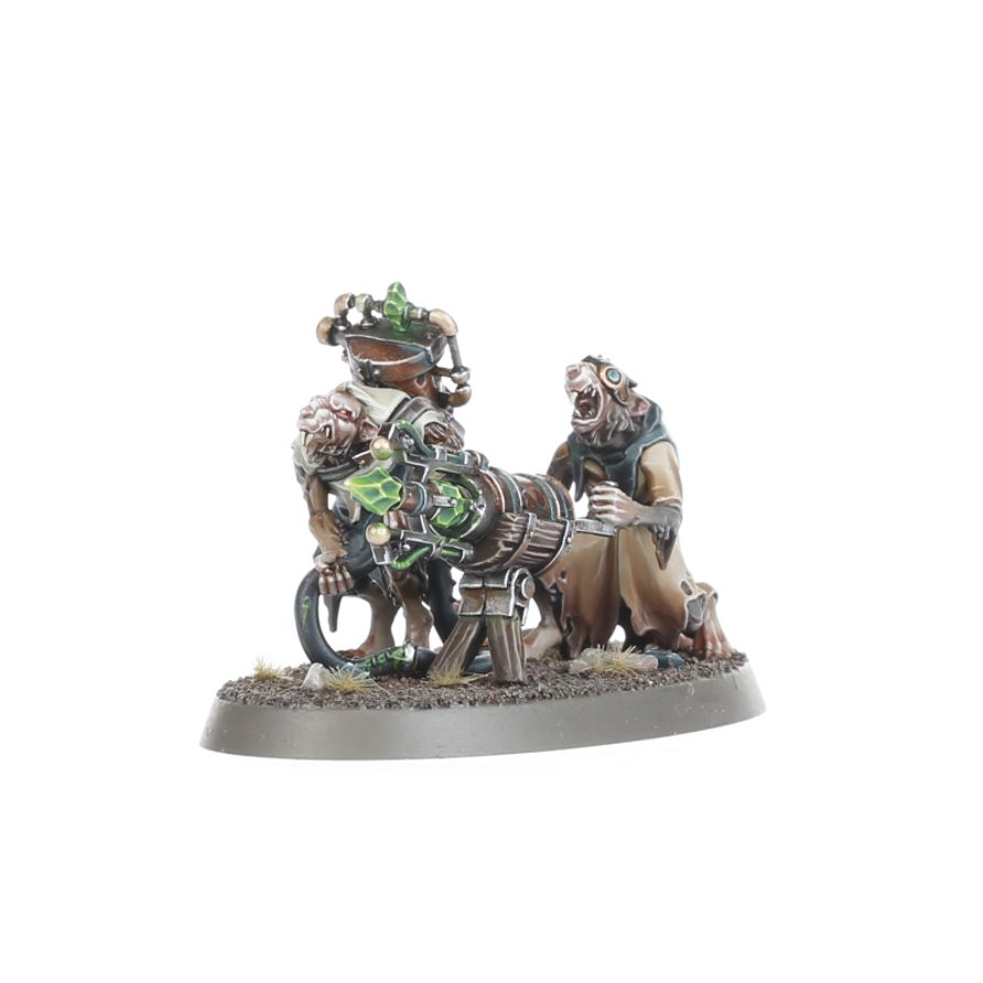WARHAMMER AGE OF SIGMAR: SKAVEN WARPSPARK WEAPON BATTERY, 3 MINIATURES/FIGURINES