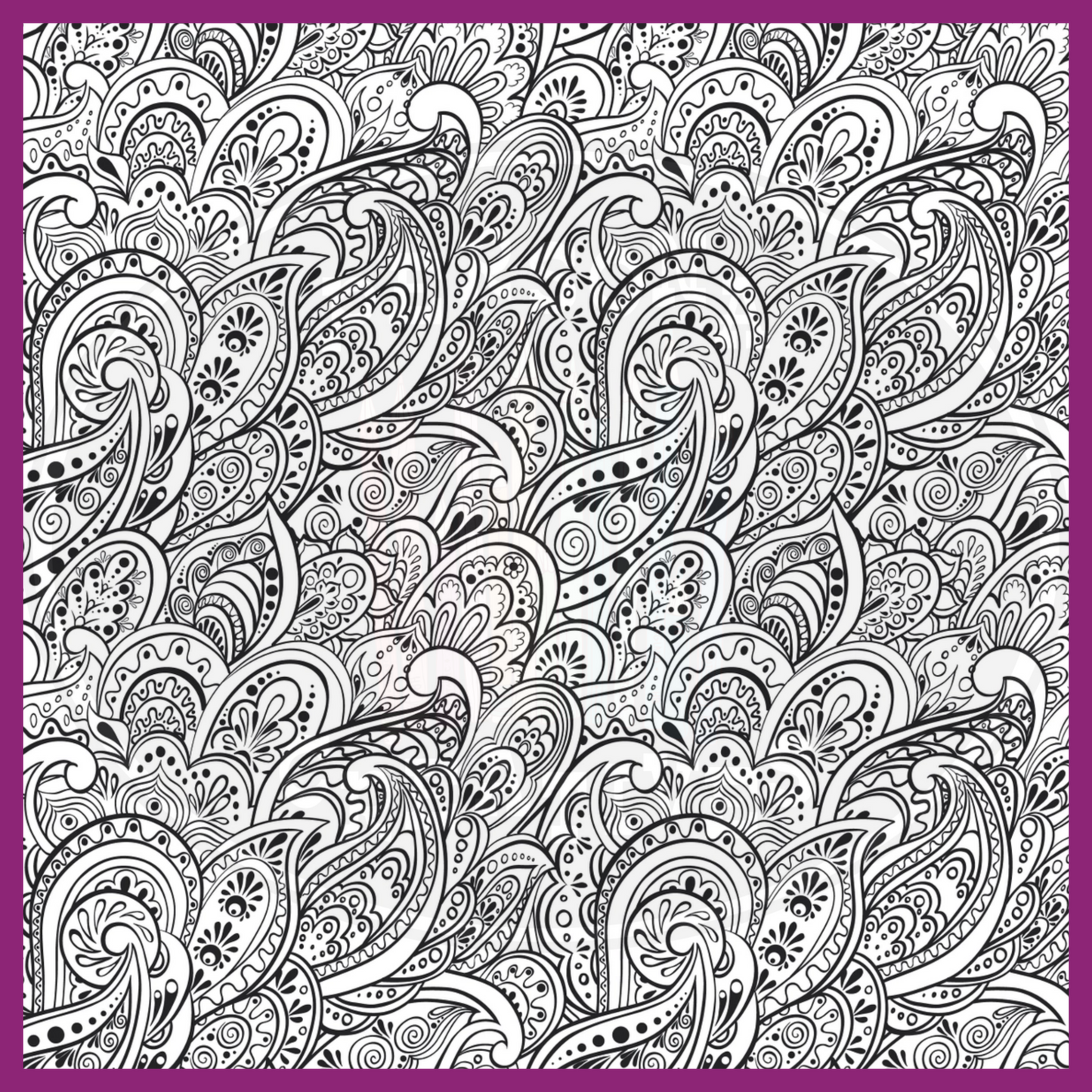 PEACEFUL PAISLEYS COLORING BOOK