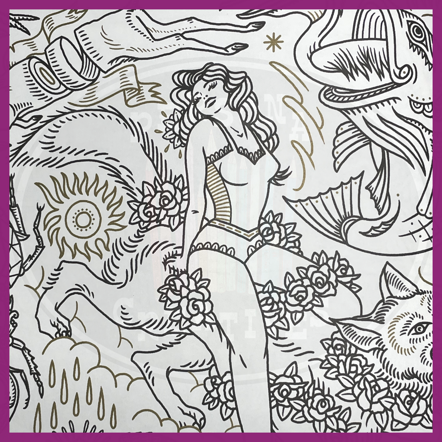 THE TATTOO FLASH COLORING BOOK