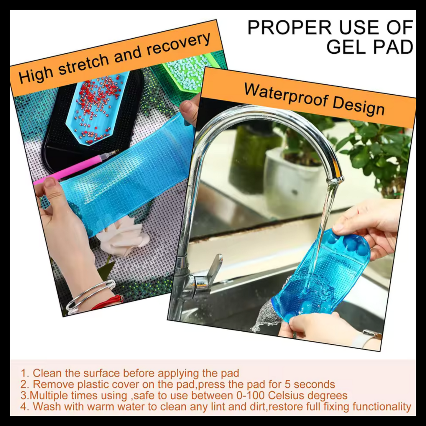 ANTI SLIP STICKY MAT FOR DIAMOND PAINTING DRILL TRAY