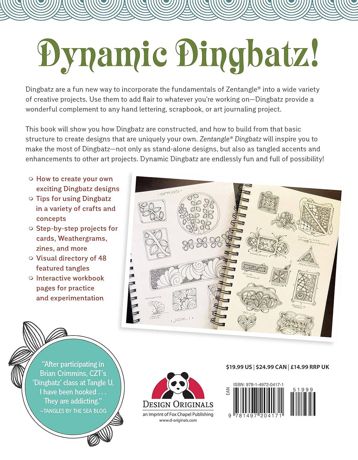 Zentangle Dingbatz - Patterns & Projects for Tangled Decor
