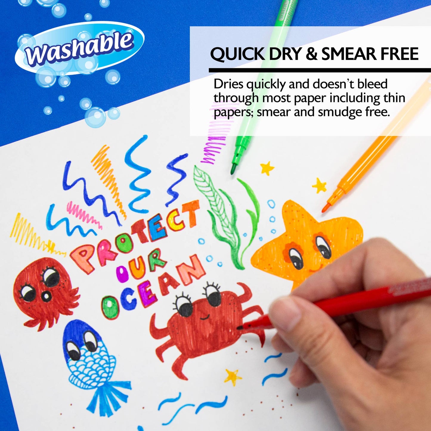 Fine Line 24 Classic Colors Washable Markers