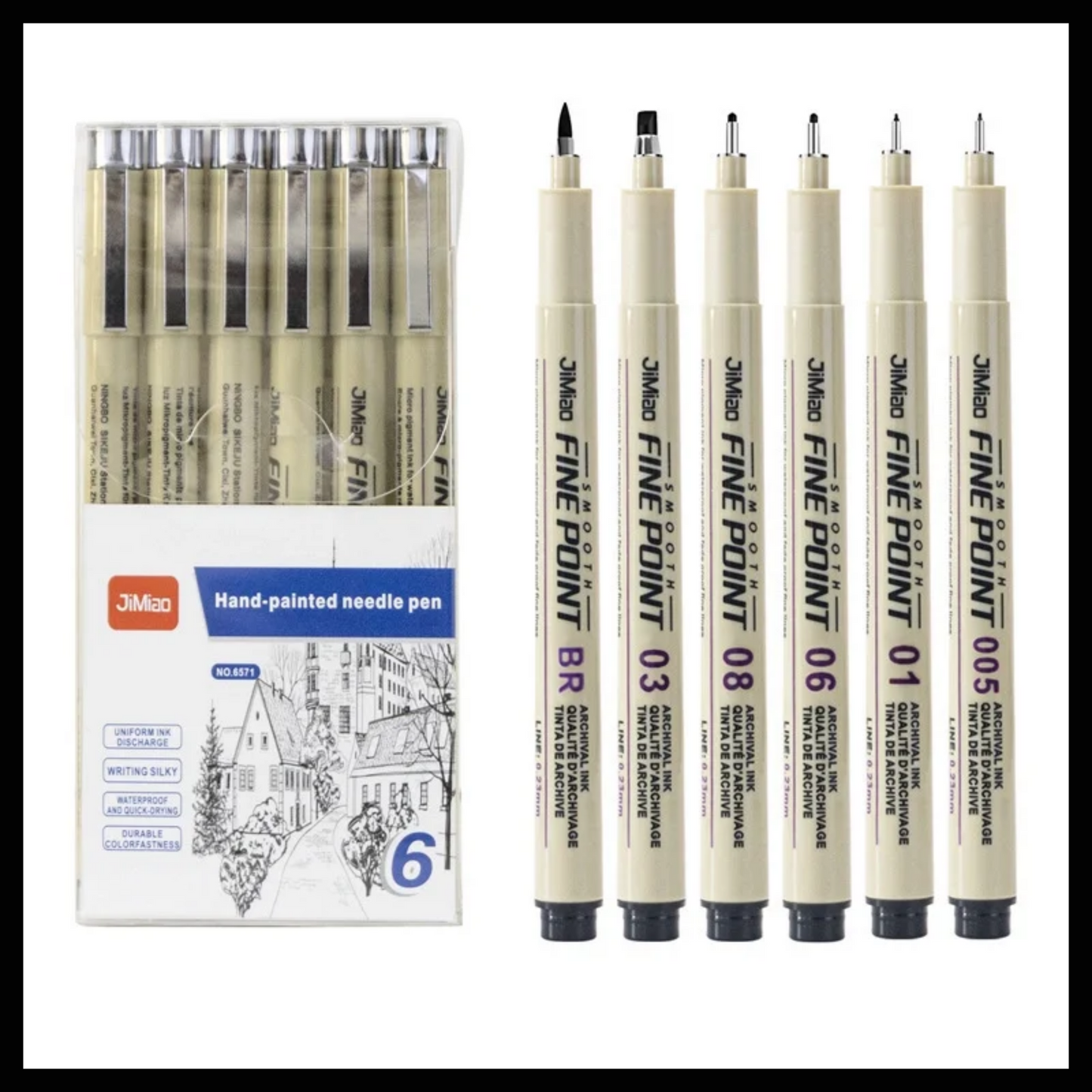 FINE POINT PEN SETS - 6,9, OR 12