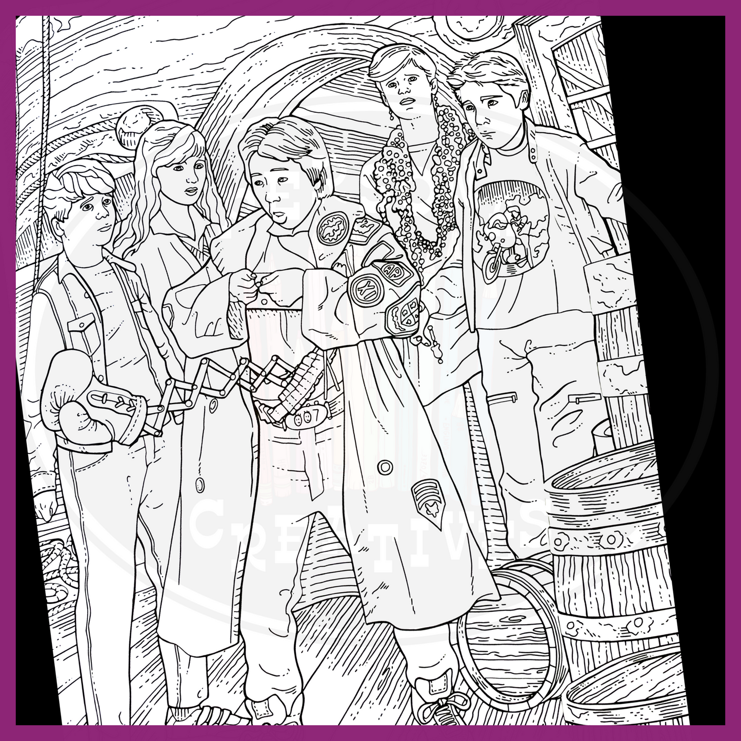 THE GOONIES: THE OFFICIAL COLORING BOOK