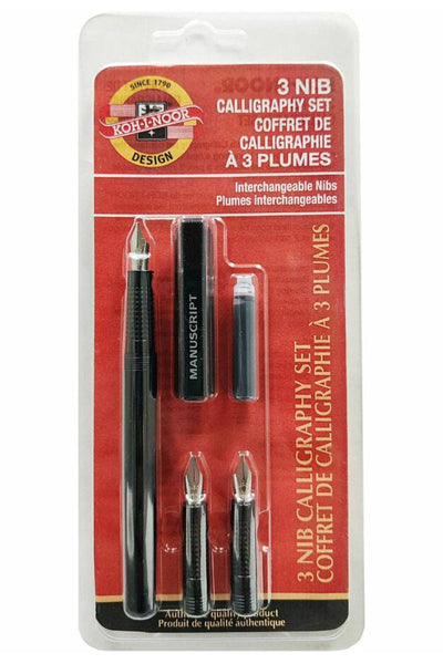 Koh-I-Noor 3-Nib Calligraphy Set