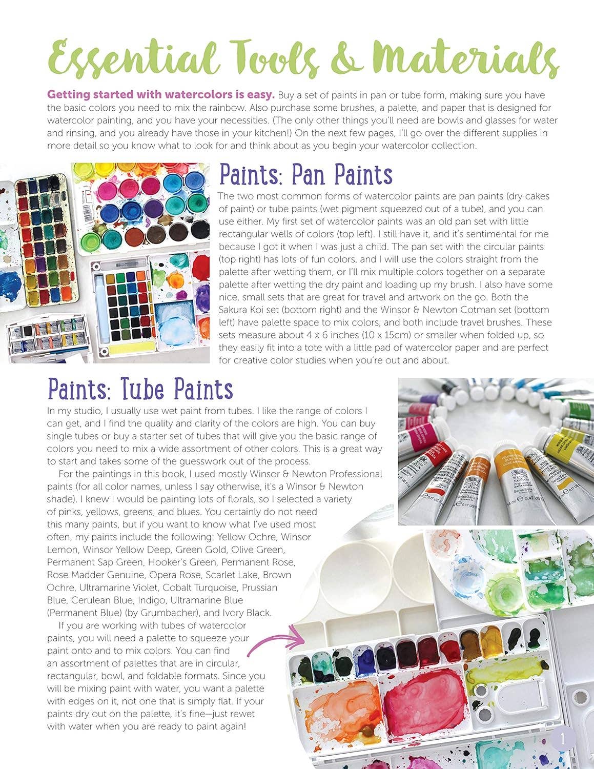 Just Add Watercolor Flowers - Easy Techniques for Beginners