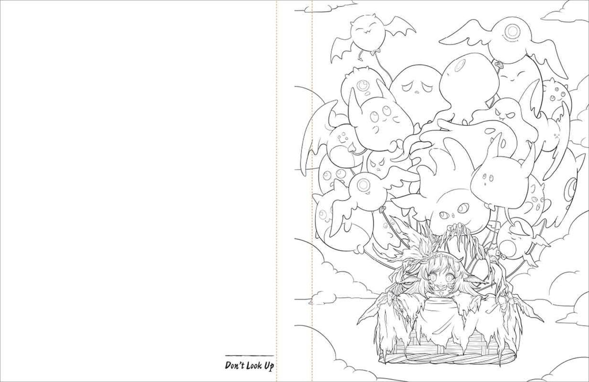 Creepy Cuties Manga Coloring Book