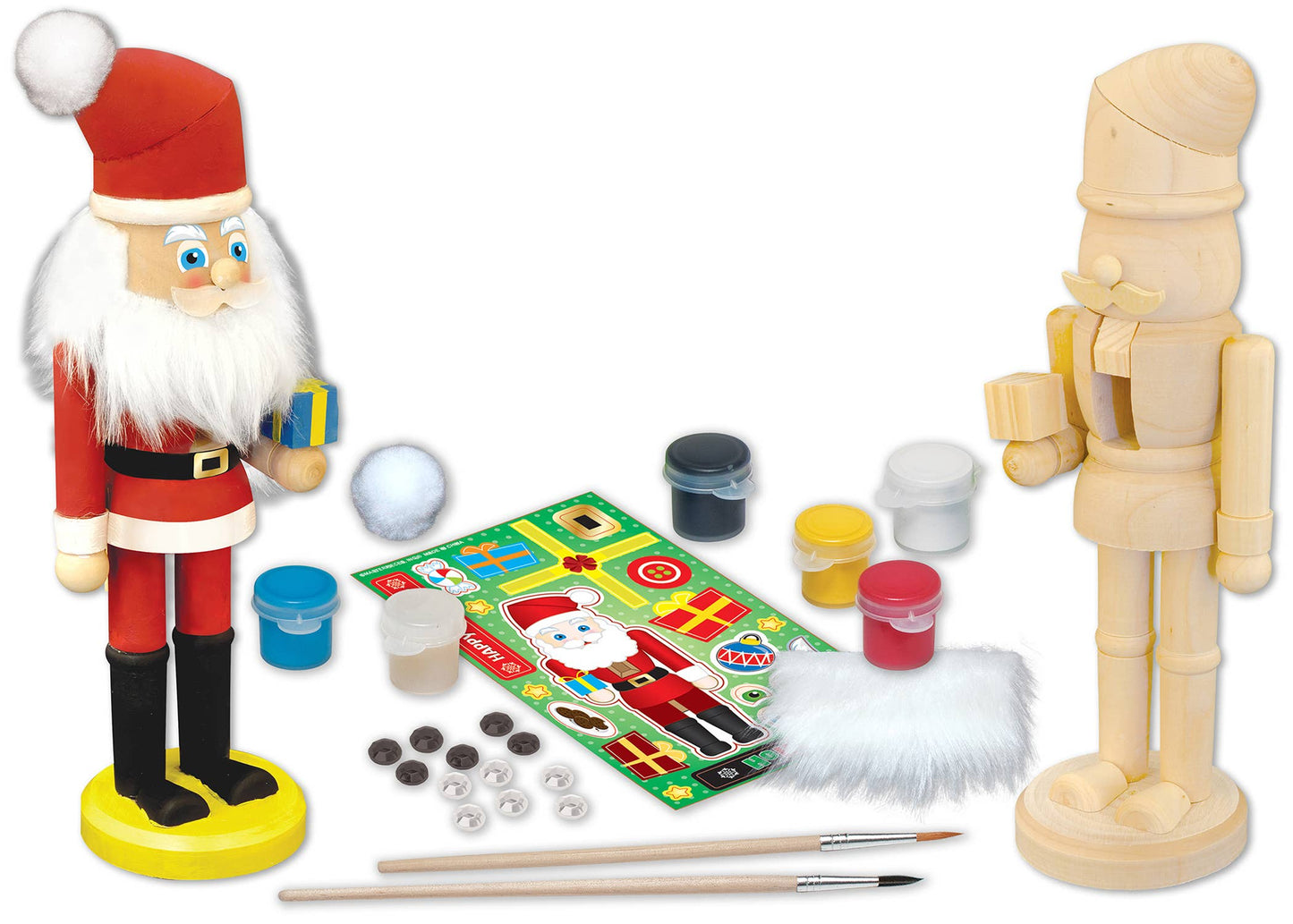 Nutcracker Santa Wood Paint Set
